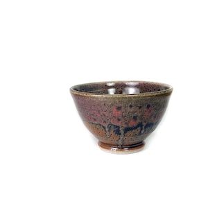 Handmade Ceramic Bowl - Handmade Pottery bowl - Temmoku Pottery Bowl - Small Pottery Bowl - Ceramic Cereal Bowl - Highfire Pottery