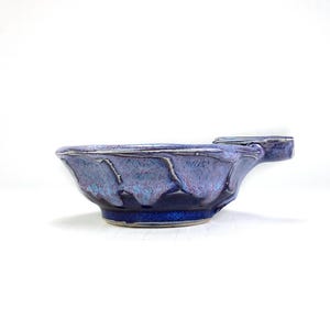 Iris Violet and Seaform Ashtray - Handmade Pottery Ashtray - Ceramic Ashtray - High Fire Pottery - Perfect Handmade Gift - Easy to Clean