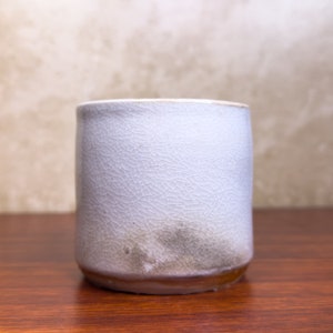 White shino Simple Tumbler - White Shino Tumbler - Handmade Pottery Tumbler - Handmade Ceramic Tumbler - Modern Ceramic Tumbler - 14oz Cup