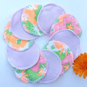 soft velvet make up remover pads, facial rounds, face cloth, terry cloth wipes, double layer velvet and terry cotton pads