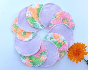 soft velvet make up remover pads, facial rounds, face cloth, terry cloth wipes, double layer velvet and terry cotton pads