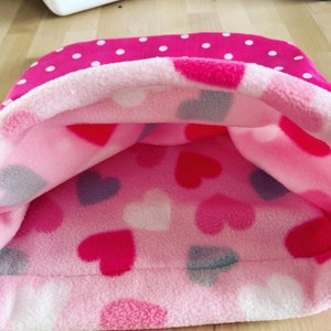 Fleece Guinea Pig Snuggle Sack: Rodent Cuddle Pouch Sleeping Bag