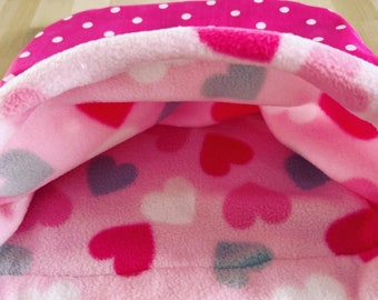 Guinea pig snuggle sack, cuddle pouch   sleeping bag puppy snuggle sack, rodent sack, bunny/cat/tortoise sleeping bag, Guinea pig sack