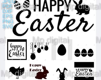 Easter Bunny, Rabbit bundle - Instant Digital Download - svg, png, dxf, eps files all included