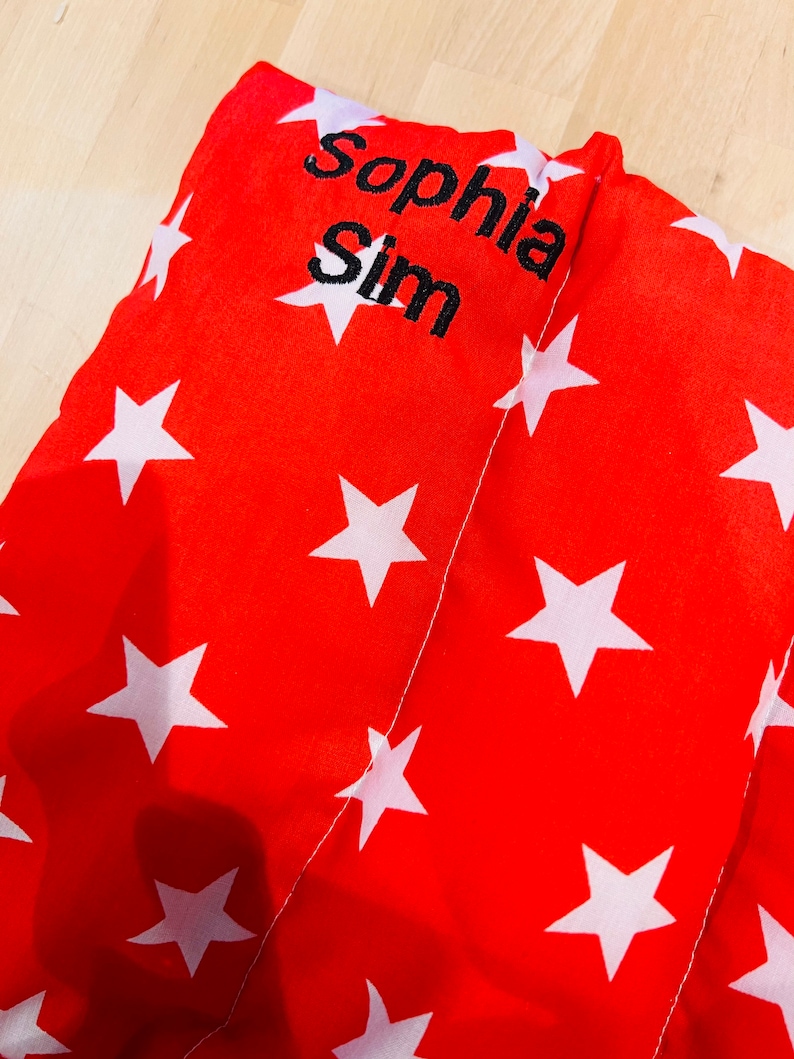 Weighted lap pad 2,3 & 4lbs personalised with name Lap Pad, weighted blanket, sensory blanket image 8