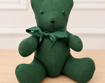 Personalised Memory Bear Keepsake Made From Loved One’s Clothing | Memorial Teddy | Bereavement Gift | Handmade Keepsake | Sympathy Gift 6in