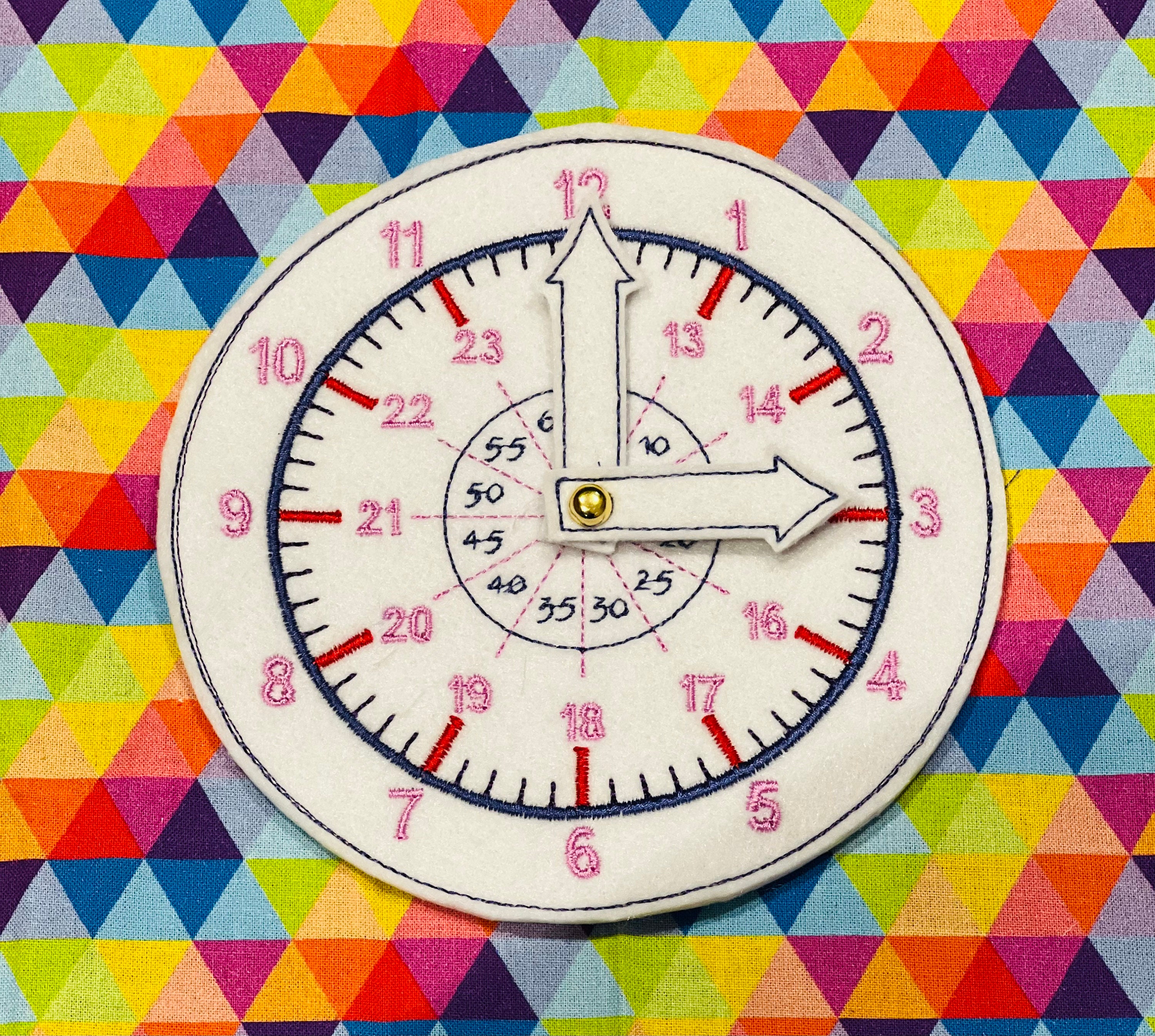 Learn to tell the time clock, visual play, telling time, preschool, school