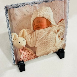 Personalised Photo Slate | Custom Rock Slate Tile | Picture Gift | Natural Slate Sedimentary Stone | Photo Printing