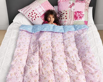 Manta ponderada infantil personalizada (102 x 145 cm) | 10% do peso da criança