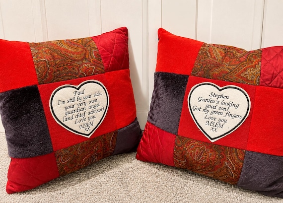 希少 HUMAN MADE クッション　PATCHWORK CUSHION 2個 Memory Shirt Patchwork Cushion — Made From Your Loved One's