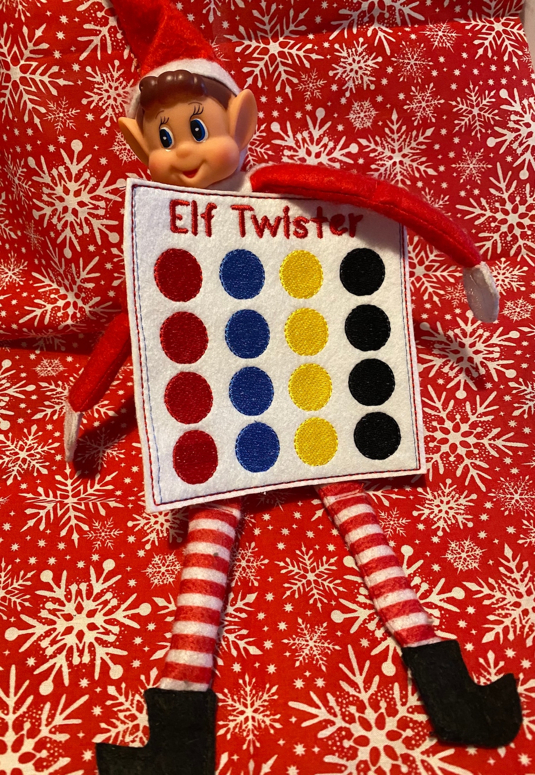 Christmas Elf Prop Elf Twister Mat, Christmas Elf Twister ELF NOT ...