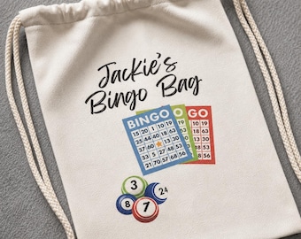 Personalised Bingo Drawstring Bag | Personalised Gifts