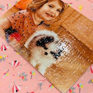 A4 photo puzzle, 120 piece puzzle, personalised puzzle gift