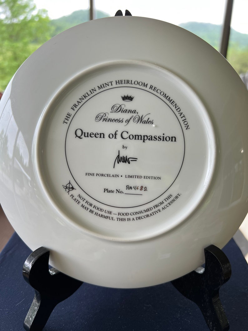 Princess Diana Plate Queen of Compassion image 7