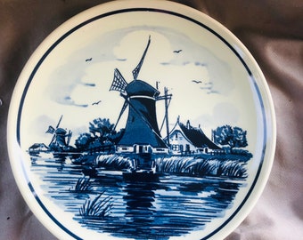 Blue plate Blauw Delfts