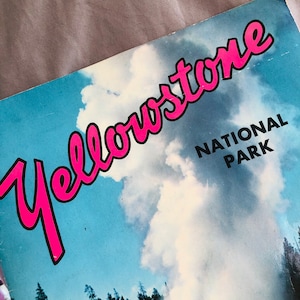 Yellowstone souvenir paper book