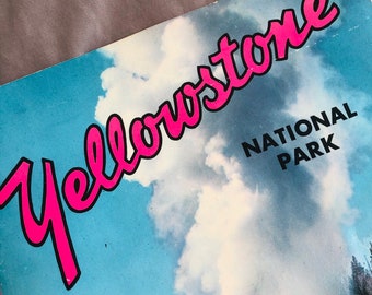 Yellowstone souvenir paper book