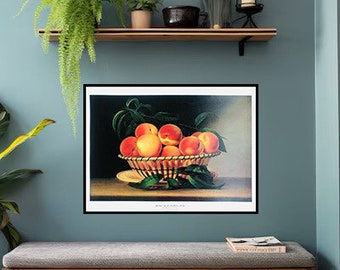 Bowl of Peaches by Raphaelle Peale - print