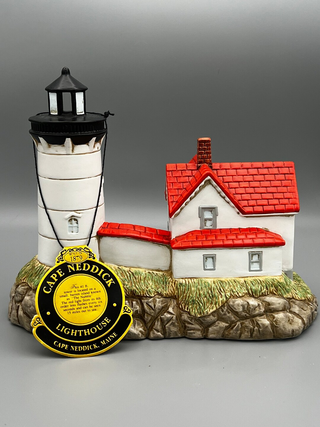 Cape Neddick Lighthouse by Lefton Etsy