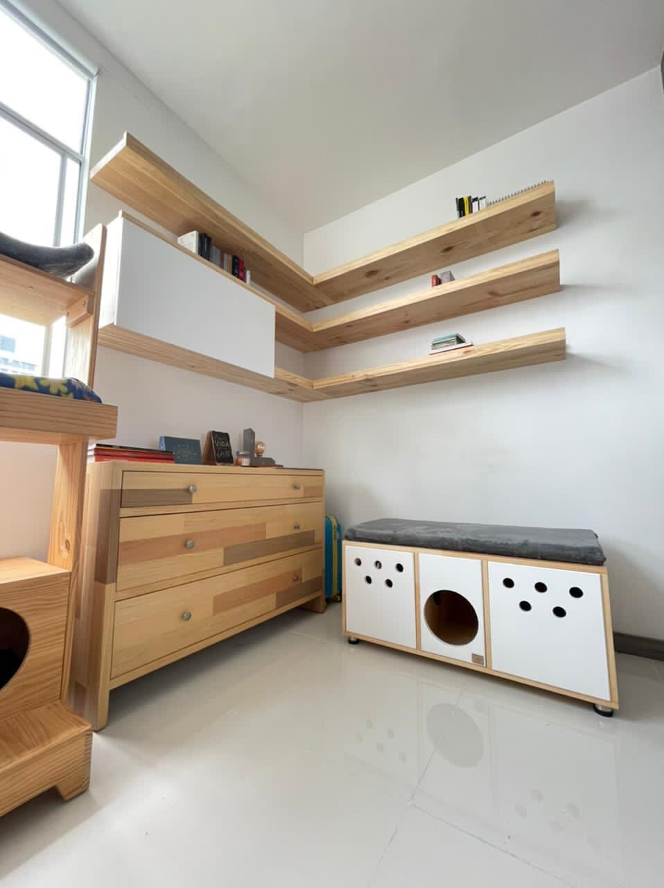 Deluxe Double Cat Litter Box Wood Furniture Etsy