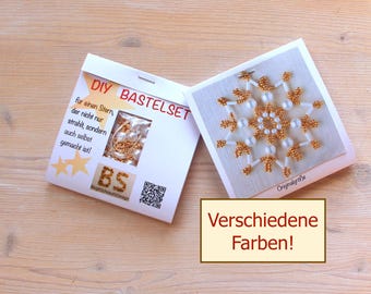 Beaded Christmas Star Craft Kit DIY Advent Calendar Gift