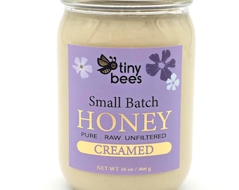 Raw Unfiltered Creamed Honey, Florida, Unprocessed, 1 Pound