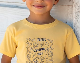 Schulstart Geschenk Junge // Einschulungsgeschenk // T-Shirt Schulkind // Schulbeginn