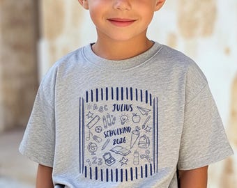Einschulung Junge // T-Shirt Schulkind // Schulanfang Geschenk // Shirt Personalisiert