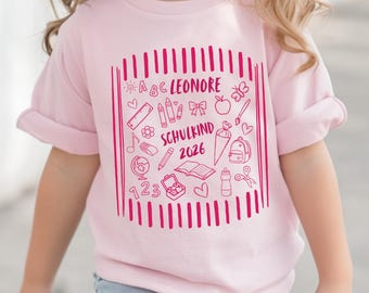 Einschulungsgeschenk Mädchen // Schulkind Erste Klasse // Einschulung Geschenk // Shirt Personalisiert