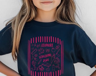 Einschulung Geschenk Mädchen // Schulkind Shirt Personalisiert // Schulanfang Geschenk // 1. Schultag