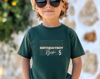 Geburtstagshirt Jungen Personalisiert // Kinder T-Shirt Geburtstag // T-Shirt für Jungs // Geburtstag Junge