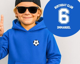 Geburtstags Hoodie Jungen Personalisiert // Hoodie Mit Name Und Zahl // Kinder Hoodie // Für Jungs