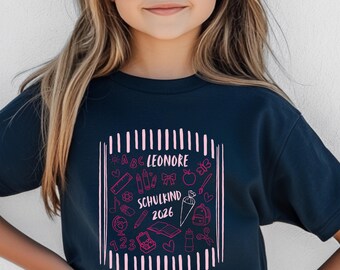 Schulkind Erste Klasse Shirt // Einschulung Geschenk Mädchen // Einschulungsgeschenk // Personalisiert