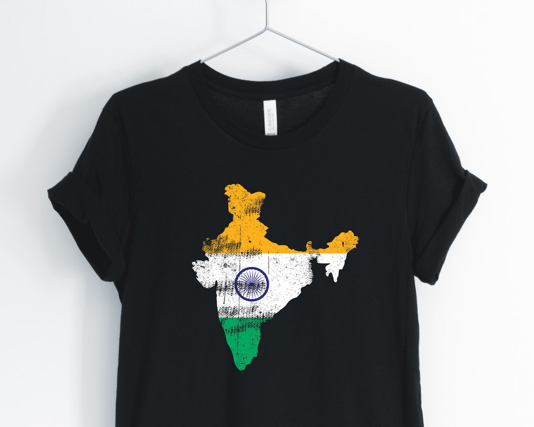 India Flag Distress Unisex Shirt Indian Flag Shirtindian - Etsy