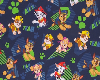 Camisetas de Chase, Rubble, Marshall y Skye de la Patrulla Canina en azul oscuro de SWAFING