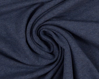 Sweat EIKE cuddly roughened mottled smoky dark blue (1597) 50 cm increments by SWAFING