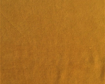 GOTS BIO 100 % cotton Nicki approx. 165 cm wide mustard, beeswax (tawny olive) by C. Pauli