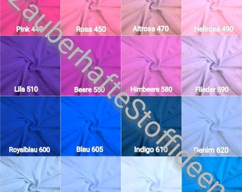GOTS BIO cuffs 50 cm by CHOICE (51 colors) fine knit 70 cm wide by Fabrilogy
