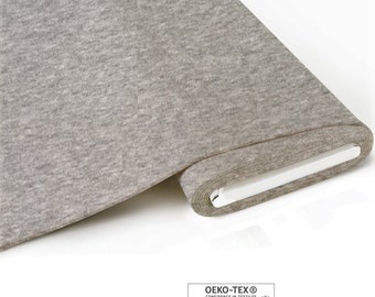 ORGANIC stretch jersey gray mottled by Fabrilogy