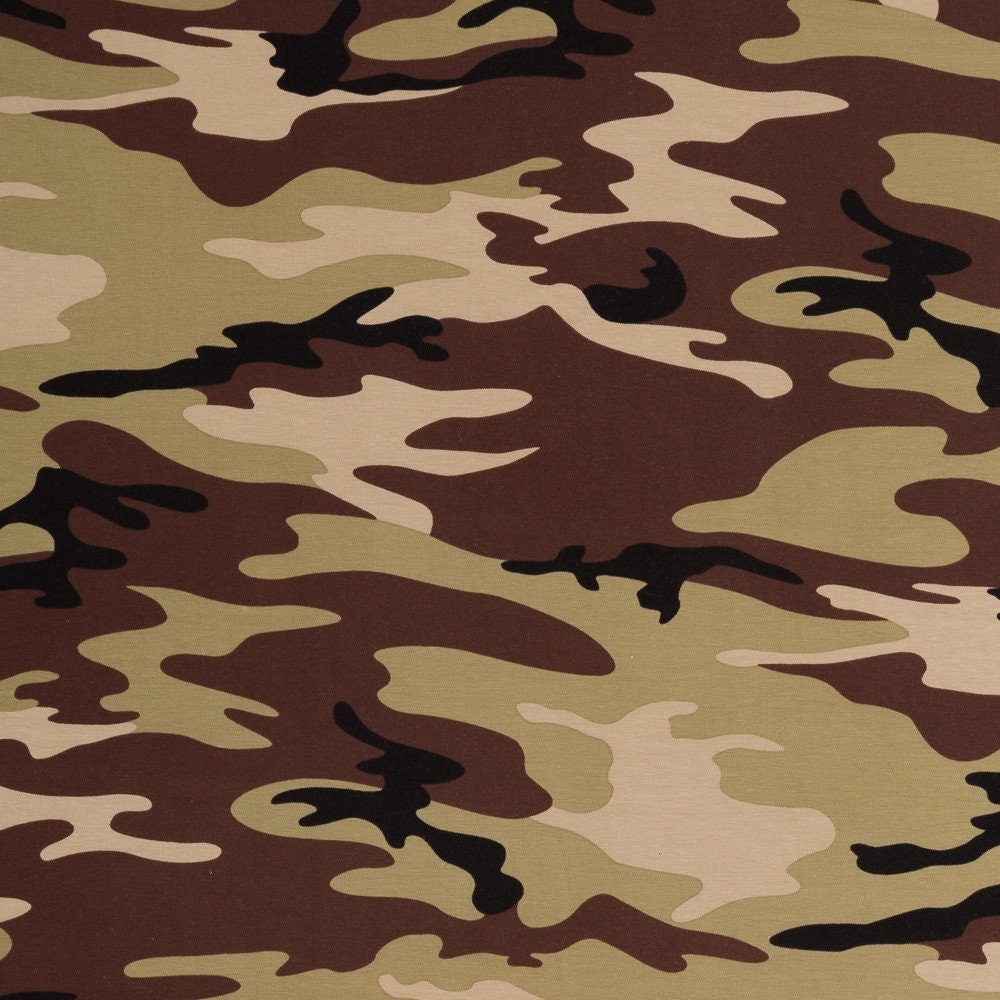 Khaki Camouflage Fabric - Etsy
