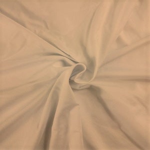 GOTS BIO stretch jersey zand linnen beige van Fabrilogy afbeelding 2