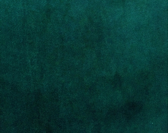 Terciopelo 100% algodón orgánico GOTS, aprox. 165 cm de ancho, verde oscuro, de C. Pauli.