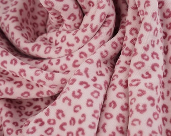 GOTS ORGANIC Nicki 100% cotton velvet paw Leo pink by STOFFONKEL