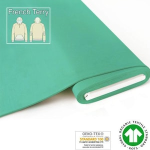 GOTS BIO French Terry Sweat mint by Fabrilogy