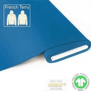 GOTS BIO French Terry Sweat blue