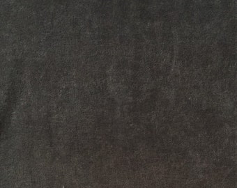 GOTS ORGANIC 100% cotton Nicki approx. 165 cm wide dark grey (rabbit) by C. Pauli