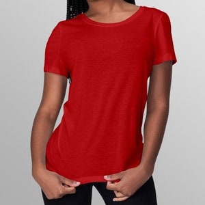 GOTS BIO Jersey SOFTTOUCH 100% cotton red by Fabrilogy image 3