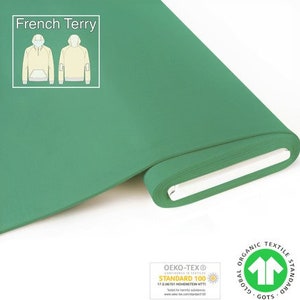 GOTS BIO French Terry Sweat pistachio