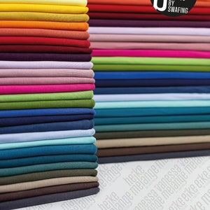 VOTRE CHOIX 56 couleurs French Terry MAIKE uni 50 cm marches 150 cm de large de Swafing image 1