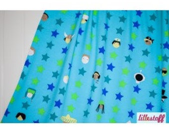 Rest! 0,85 m GOTS BIO stretch jersey Lillestof Kidsface Stars